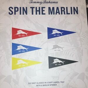 Tommy Bahama Red and Blue Marlin Game Set